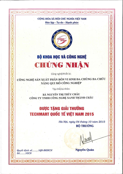 Giải thưởng Techmart Quốc tế Việt Nam 2015
